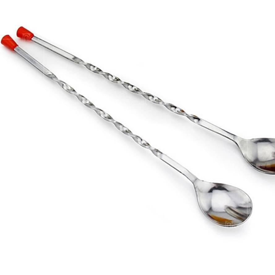 Bar Spoon With Red Knob