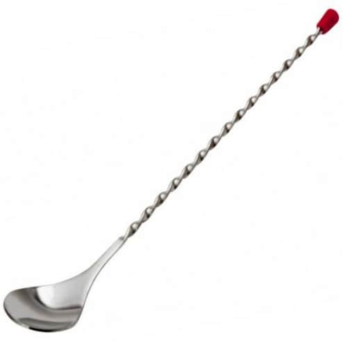 Bar Spoon With Red Knob - top_view