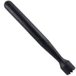 Muddler with Flat Head (Black) - front_view