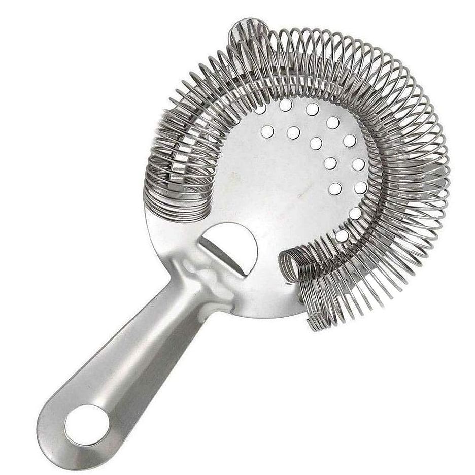 Cocktail Strainer, Stainless Stee Cocktail Bar Strainer Drink Strainer, Bar  Strainer Cocktail w/High Density Spring, Ice Bar Shelf Strainer for