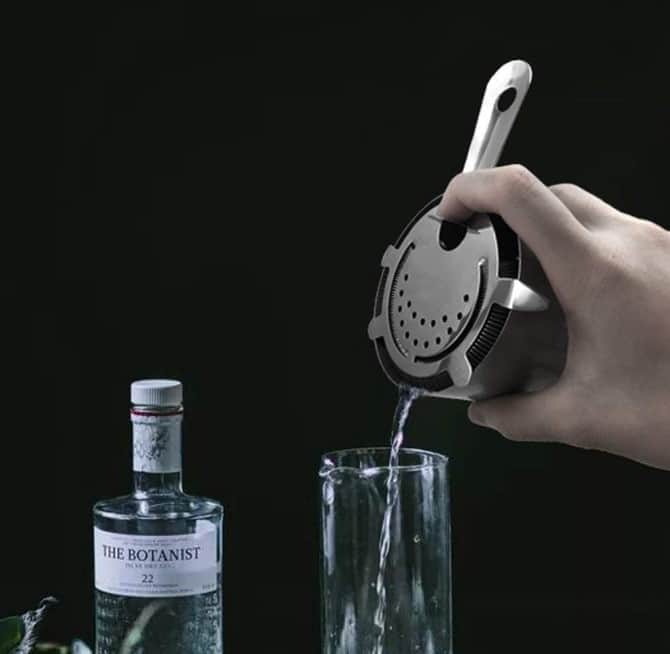 Cocktail Strainer with Density Spring - rear_view