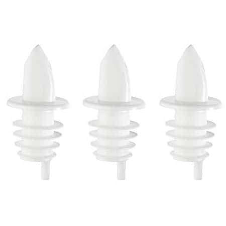 Free Flow Plastic Pourer (White) - front_view
