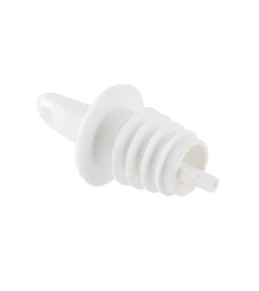 Free Flow Plastic Pourer (White) - rear_view