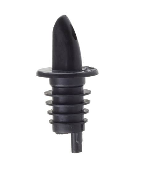 Free Flow Plastic  Pourer (Black) - top_view