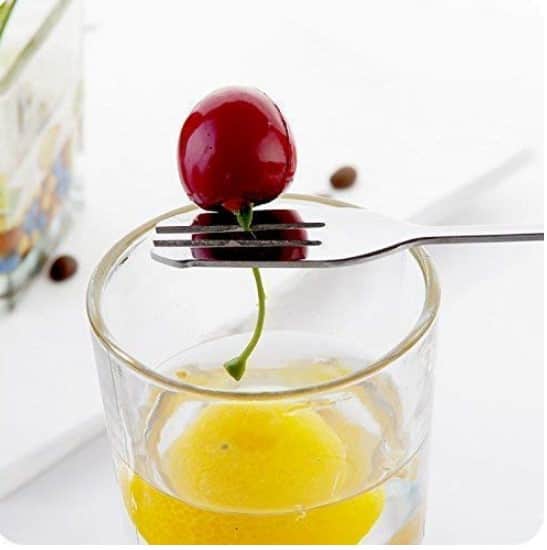 Bar Spoon With Red Knob - rear_view