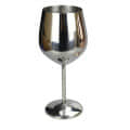 Stainless Steel Goblet Wine Glass (Set of 2). - photo