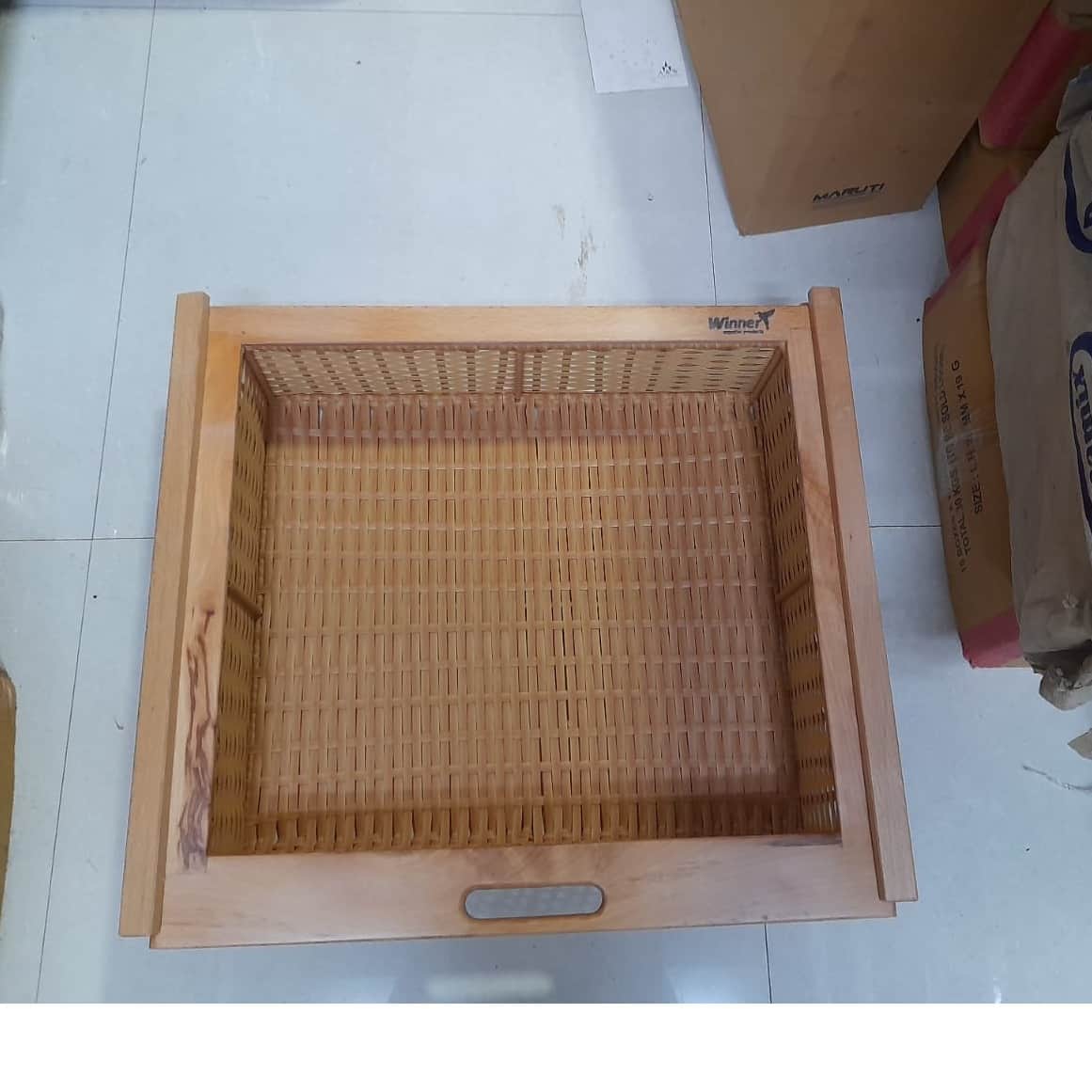 PVC Wicker Basket - left_view