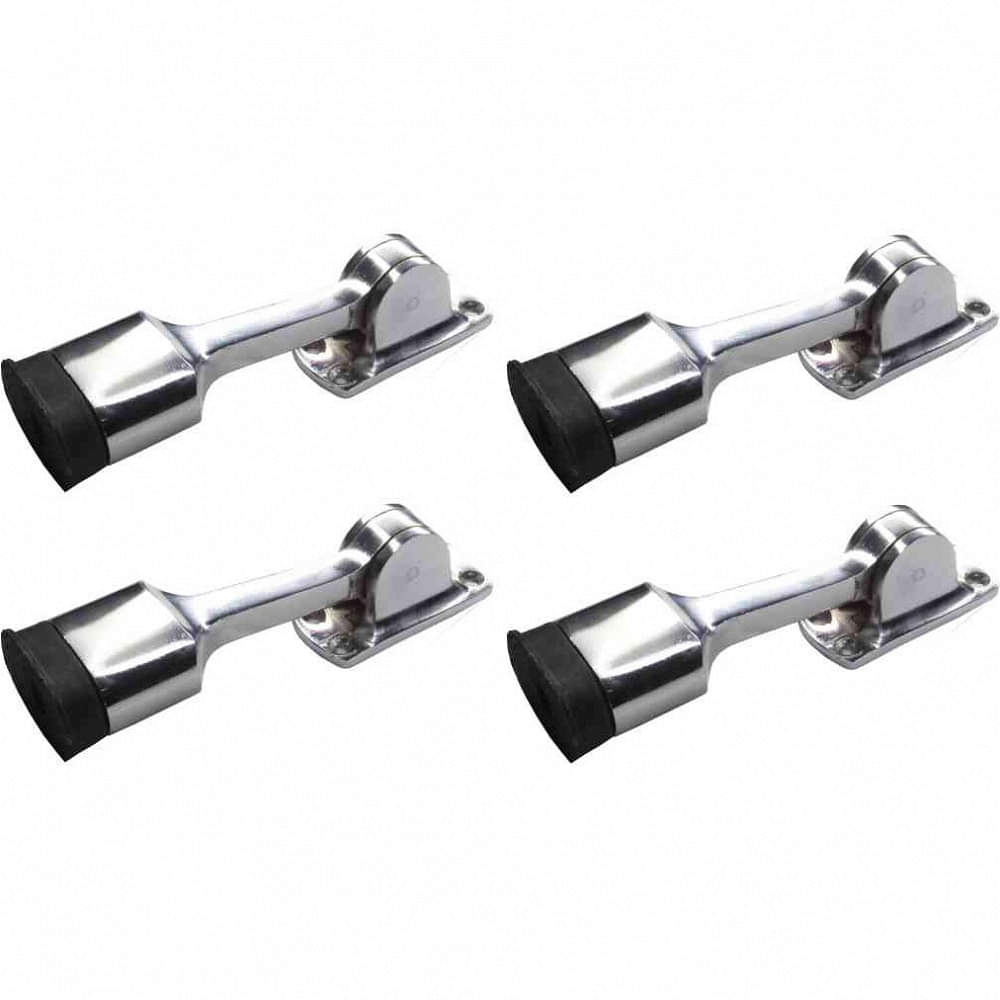 Silver Finish Aluminium Door Stopper 5" (Set of 4) - photo