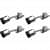 Silver Finish Aluminium Door Stopper 5" (Set of 4) - photo