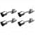 Silver Finish Aluminium Door Stopper 5" (Set of 4) - top_view