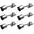 Silver Finish Aluminium Door Stopper 5" (Set of 6) - front_view