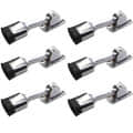 Silver Finish Aluminium Door Stopper 5" (Set of 6) - top_view