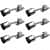 Silver Finish Aluminium Door Stopper 5" (Set of 6) - top_view