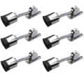 Silver Finish Aluminium Door Stopper 5" (Set of 6) - left_view