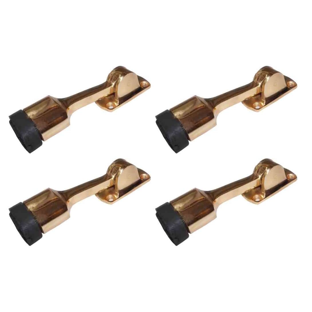 Copper Finish Door Stopper 5"  (Set of 4) - rear_view
