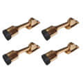 Copper Finish Door Stopper 5"  (Set of 4) - rear_view