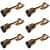 Fancy Aluminium Door Stopper 5" (Set of 6) - rear_view