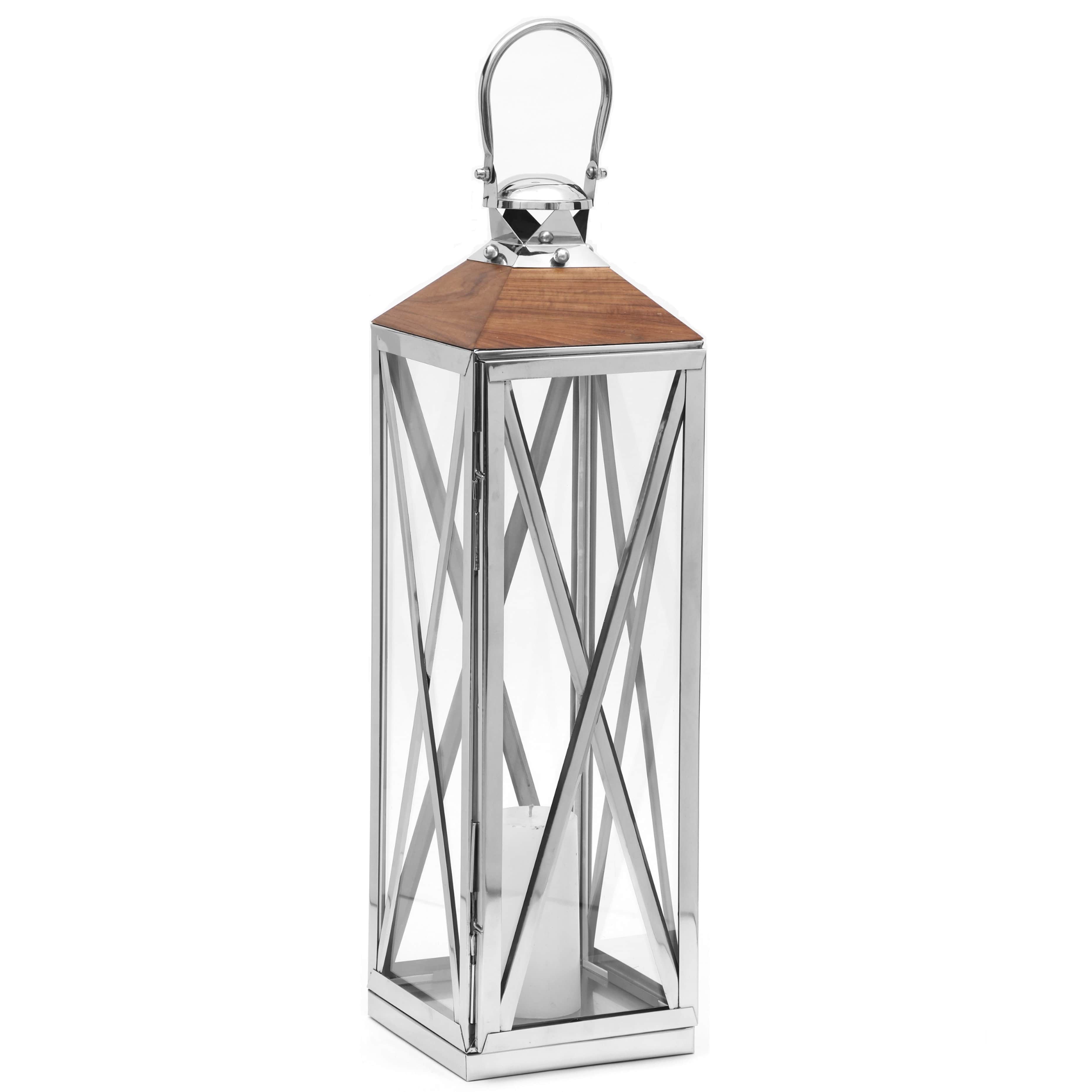 Serene Decorative Candle Lantern - front_view