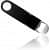 Vinyl Coated Bottle Opener- Black - top_view