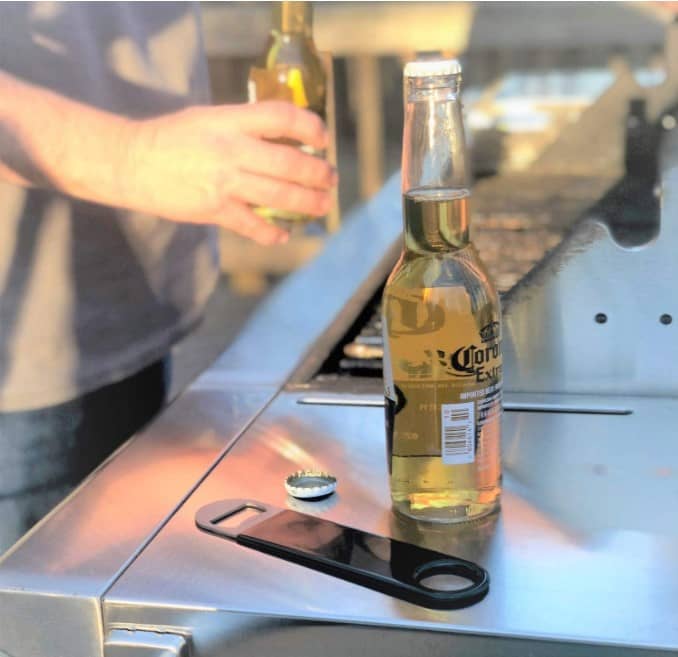 Vinyl Coated Bottle Opener- Black