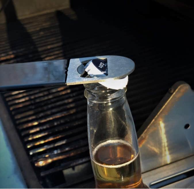 Vinyl Coated Bottle Opener- Black - left_view
