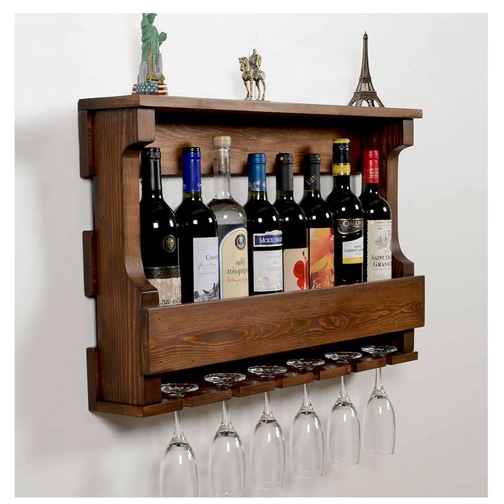 Bar Cabinet with 7 Glass Holder