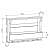 Bar Cabinet with 7 Glass Holder - rear_view