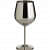 Stainless Steel Goblet Wine Glass (Set of 2). - rear_view