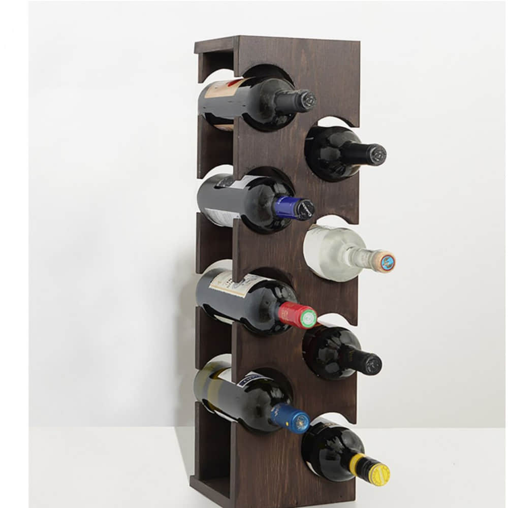 Wooden Tabletop Wine Rack - photo
