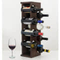 Wooden Tabletop Wine Rack - front_view