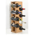 Wooden Tabletop Wine Rack - rear_view