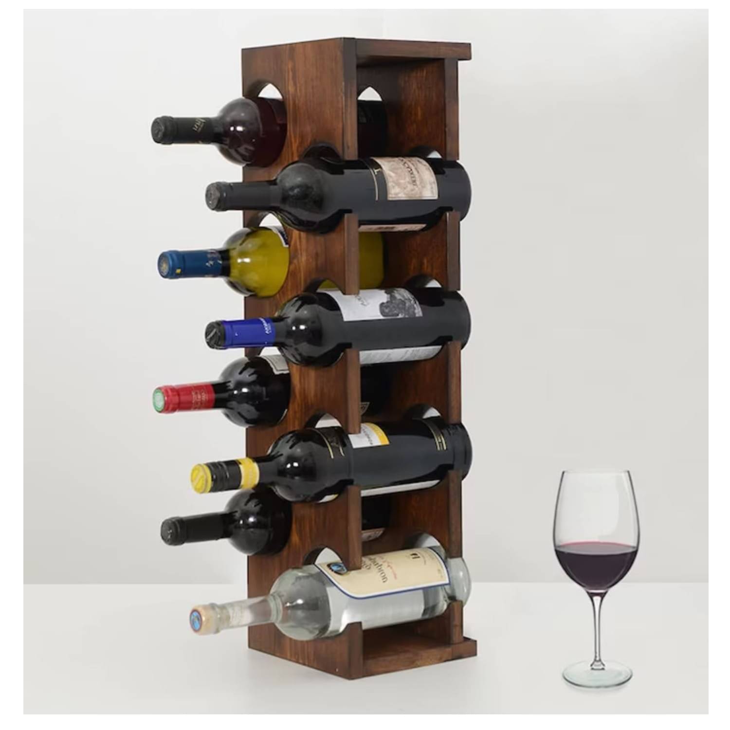Wooden Tabletop Wine Rack