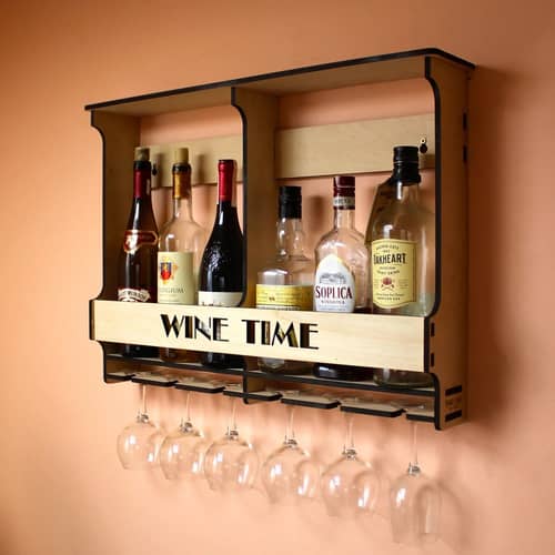 Modern Wall Mounted Wine Rack