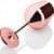 Copper Finish Stemmed Wine Glasses (Set of 2) - top_view