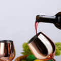 Copper Finish Stemmed Wine Glasses (Set of 2) - rear_view