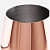 Copper Finish Stemmed Wine Glasses (Set of 6) - left_view