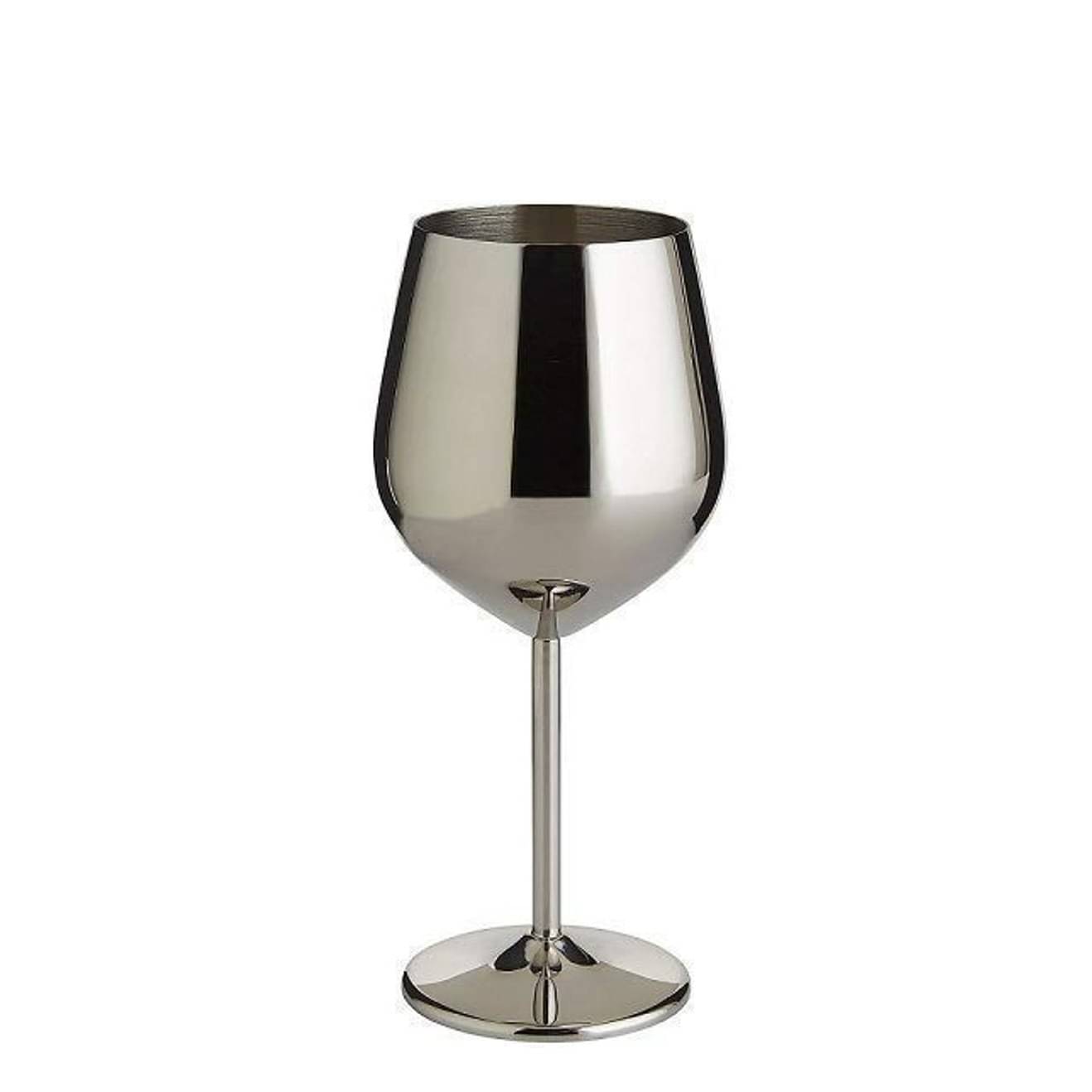 Stainless Steel Goblet Glasses (Pack of 4)