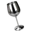 Stainless Steel Goblet Glasses (Pack of 4) - rear_view
