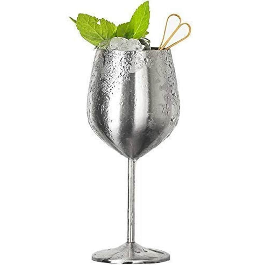 Stainless Steel Wine Goblet (Set of 6 Pieces) - top_view