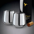 Stainless Steel Stemless Wine Glasses (Set of 2) - front_view