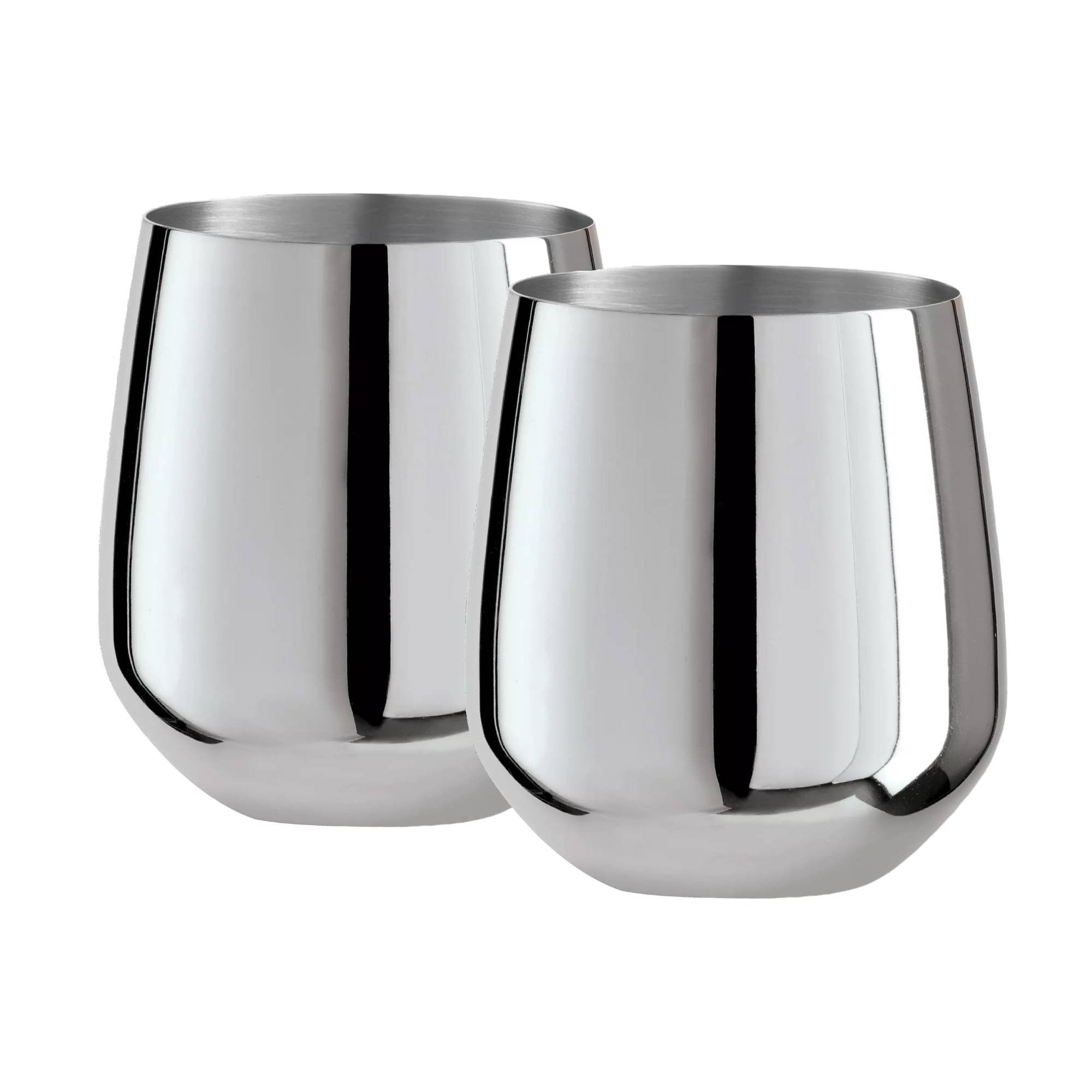 Stainless Steel Stemless Wine Glasses (Set of 2)