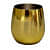 Set of 2 Unbreakable Wine Glasses, Modern White Wine & Red Wine Glasses, Stainless Steel Drinking Glass with Gold Finish, Stemless Wine Glass Also Ideal for Home Decoration - front_view