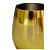 Set of 2 Unbreakable Wine Glasses, Modern White Wine & Red Wine Glasses, Stainless Steel Drinking Glass with Gold Finish, Stemless Wine Glass Also Ideal for Home Decoration - top_view