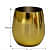 Set of 2 Unbreakable Wine Glasses, Modern White Wine & Red Wine Glasses, Stainless Steel Drinking Glass with Gold Finish, Stemless Wine Glass Also Ideal for Home Decoration - rear_view