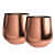 Unbreakable Stainless Steel Copper Plated Drinking Glass (Set of 2 ) - photo