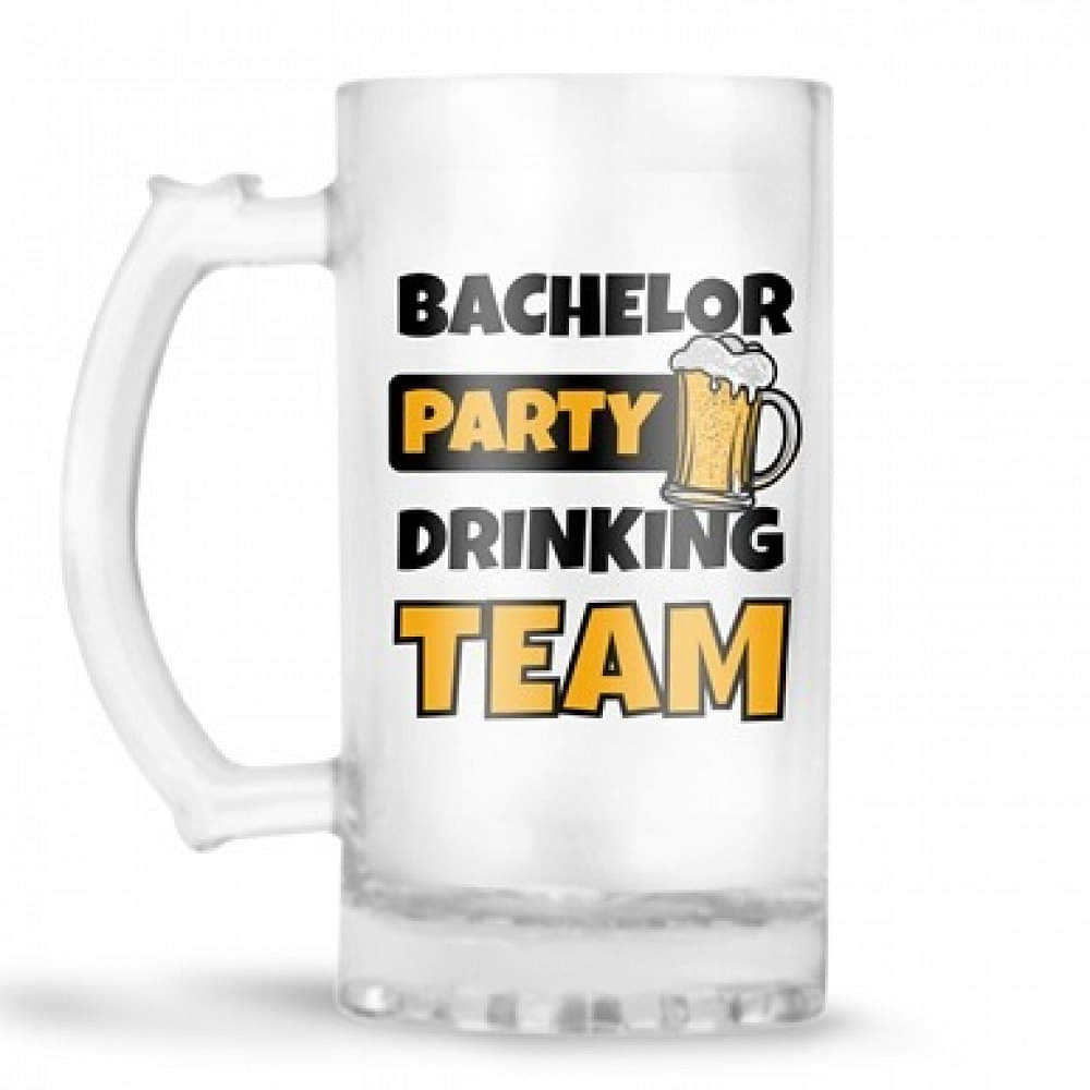 Bachelors Party Drinking Team Design Beer Mug - photo
