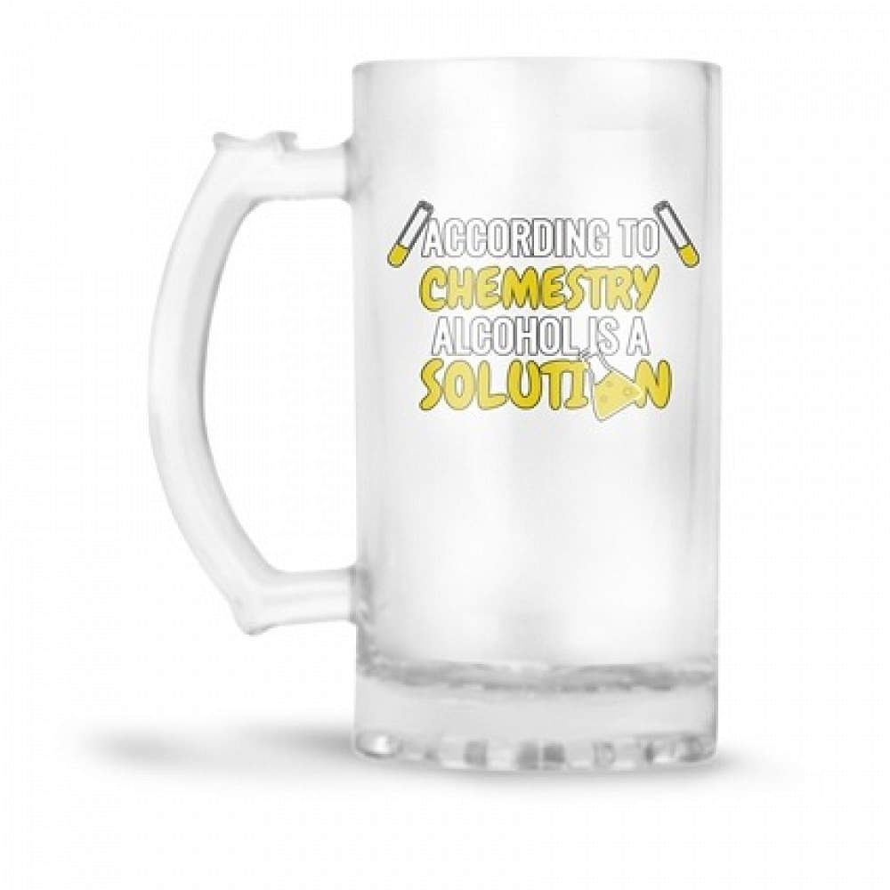 Beer Mug (According To Chemistry Alcohol is a Solution) - photo