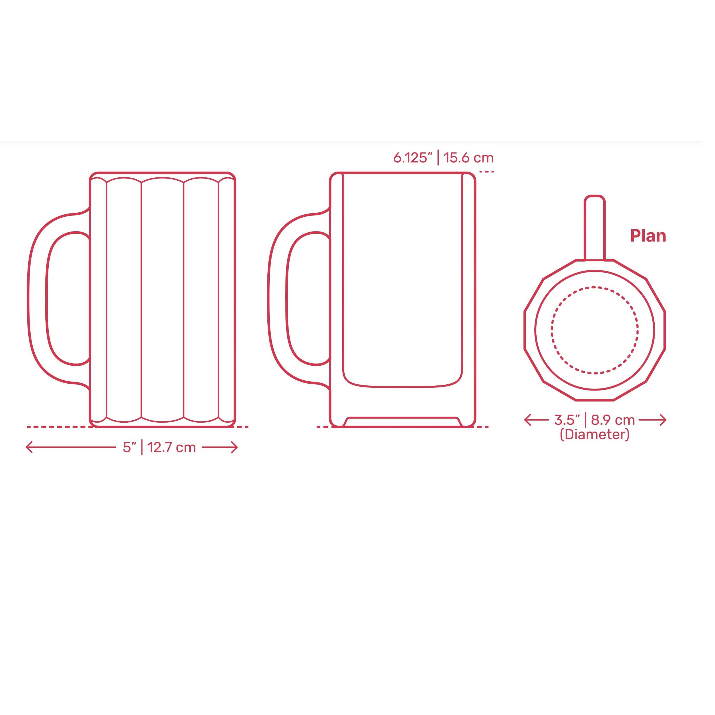 Skull Print Beer Mug