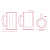 Skull Print Beer Mug - rear_view