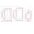 Pinch Me Punch You printed Beer Mug - rear_view